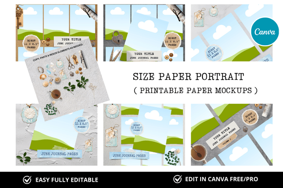 10 Etsy Listings Papers Mockup for Professional Shop Design