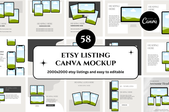 58 Etsy Canva Mockup: Streamline Your Shopβs Visuals