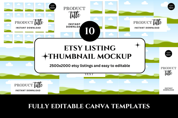 Elevate Your Etsy Shop: 20 Etsy Thumbnail Mockup Templates