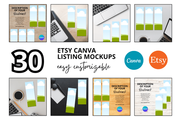 Elevate Your Etsy Shop with Professional Bookmark Mockups
