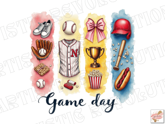 Game Day Graphics: The Baseball Coquette PNG Collection