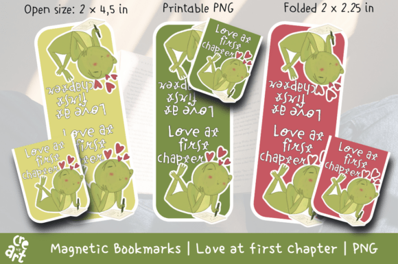 Love at First Chapter-Magnetic Bookmarks: A Designer's Delight